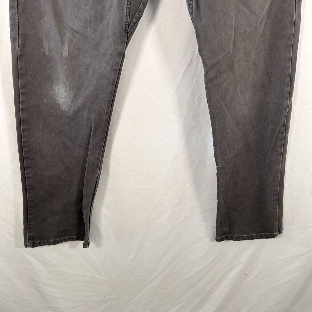 Nike SB Jeans Men's 32 Grey Distressed Cotton Blend Button Zip Vented Flaws - Picture 3 of 14